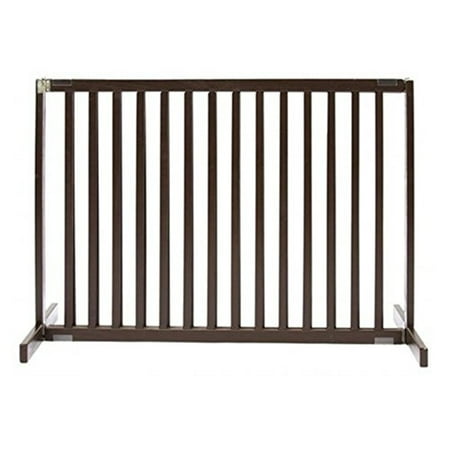 30" Kensington - Small Free Standing Wood Pet Gate - Mahogany