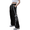 Black, variant on Womens Y2K Bow Wide Leg Cargo Sweatpants Baggy Parachute Pants Drawstring Waist Track Athletic Trousers