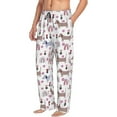 thumbnail image 3 of Kdxio Cute Dog Print Men's Sleep Pajama Pant Lounge Pants with Pockets, 3 of 8