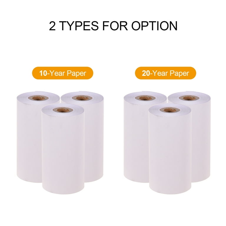 Poooliprint White Sticky Paper 3 Rolls 57mm Thermal Paper for Poooli Pocket  Printer