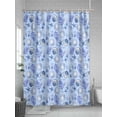 thumbnail image 5 of Fsddascl Blue Coastal Conch Shower Curtain Set - 72" x 78" Washable Bathtub Curtain with 12 Hooks, Summer Ocean Starfish Coral Shell Waterproof Fabric Stall Shower Curtains for Bathroom/Bathtub, 5 of 6