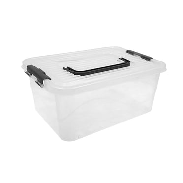Caja Organización Boris Multiusos con Broche Negro 11 Litros