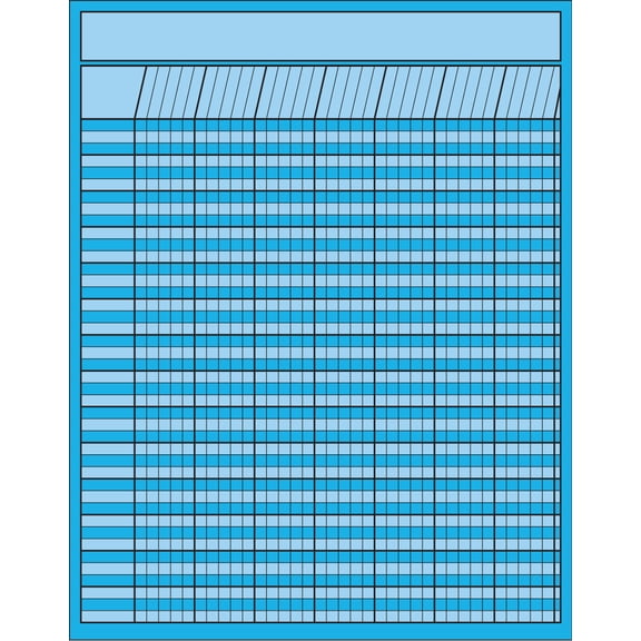 SHAPES ETC. Vertical Chart - Blue