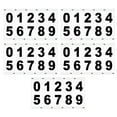 thumbnail image 2 of Mdesiwst 5 Sheets 2/3/4-Inch Reflective Mailbox Number Sticker 0 to 9 Waterproof Die-cut Self Adhesive Vinyl Modern House Number Decal Window Door Decoration, 2 of 7