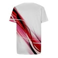 thumbnail image 4 of cllios Mens Shirts Trendy 3D Optical Illusion Print Crew Neck T-Shirt Summer Casual Short Sleeve Graphic Print Tops Cool Muscle Workout Athletics Tee Red M, 4 of 4