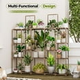 thumbnail image 6 of Plant Stand Indoor 30 Pots Large Plant Shelf Wide Tall Outdoor Plant Holder Wood for Multiple Plants Plant Rack for Living Room Garden Balcony Flower, 6 of 7