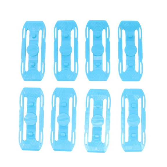 Replacement Parts for Total Turbo Take Over Track Set - 60BLM ~ Replacement 8 Blue Track Connectors ~ Fits many models