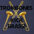 thumbnail image 3 of CafePress - Trombones Kick Brass Long Sleeve Dark T Shirt - Long Sleeve Dark T-Shirt, 3 of 4