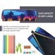 thumbnail image 5 of Disketp Beach with Palm Trees Estuche de Lápices de Cuero con Cierre, Estuche Compacto para Papelería, Bolígrafos y Accesorios Pequeños, 5 of 7