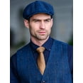 thumbnail image 5 of Mucros Weavers Men's Newsboy Cap 100% Wool Tweed Irish 8-Piece Driving Cap Made in Ireland, 5 of 7