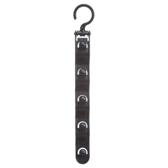 Space Saving Hangers, 5-Tier Clothes Hanger Hook, Vertical Hangers for Clothes, Closet Hangers Space Saver, Clothes Hanger Hook, Stackable Wardrobe Clothes Organizer, Hanger Storage Rack,Black