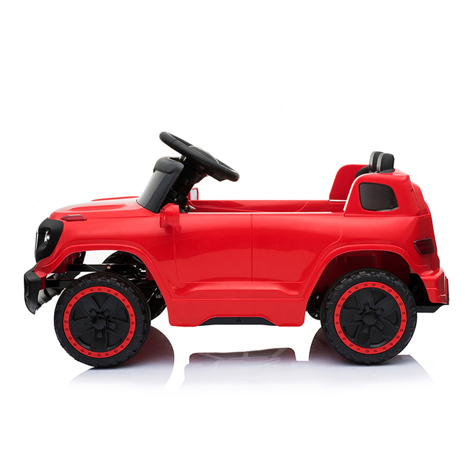 CIPACHO Electric Kids Ride On Cars 6V Battery Motorized Vehicles Children's Best Toy Car with 3 Speeds, Music, LED Lights and Realistic Horns, Red