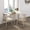 Oak + MDF, variant on Lightweight Round Side Table with Concrete Finish for Indoor Outdoor Use, 14.6D x 16.9H End Table with Adjustable Feet, Grey
