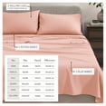 thumbnail image 3 of Cotton Heathered Melange Jersey Knit Bed Sheet Set (California King, Blush Pink)., 3 of 7