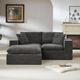 thumbnail image 3 of MAYEERTY Modern Modular Chenille Sofa, Dark Gray Cloud-Soft Sectional Couch for Living Room, 3 of 9