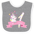 thumbnail image 3 of Inktastic I'm One Cute Unicorn 1st Birthday Boys or Girls Baby Bib, 3 of 4