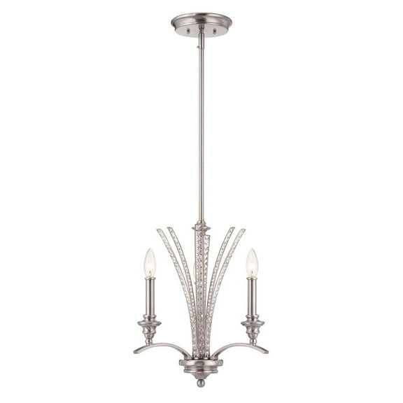 85783-SP Designers Fountain Grand Plazza - 3 Light Chandelier-17 Inch Tall and 16 Inch Wide