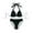 Black, variant on Youyipin womens swimsuits 2 piece Underwire Triangle Bikini Spaghetti Strap Push Up Swimsuit Cheeky bathing suit for women