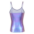 thumbnail image 4 of Zaldita Women's Shiny Patent Leather Camisole Shirt Wet Look Tank Tops Metallic Vest Rave Party Colorful S, 4 of 7