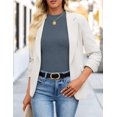 thumbnail image 3 of JPH Ribbed Tops for Women Long Sleeve Shirts Fall Casual Slim Mock Neck Knit Tshirts, 3 of 4