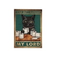 thumbnail image 1 of Moyic Paquete de 2 pinturas en lienzo Impresión de gato lindo con marco Dibujos animados Cuadro colgante Brillante en color Cuadros decorativos que no Decoración del hogar Moyic HA011291-00, 1 of 6