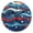 Black, variant on Retro Waves Stars Red White Blue Round Wall Clock Silent Analog Battery Operated Gold Pointer Home Decor 9.84" Diameter