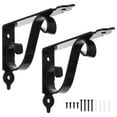 thumbnail image 1 of Miangastore Iron Wall Triangle Bracket Black 2Sets 6*4.5In, 1 of 8