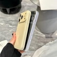 thumbnail image 4 of Solid Color Aurora Camera Protect Phone Case for iPhone (Yellow,iPhone 15 Pro), 4 of 6