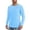 Blue, variant on Big and Tall Shirts for Men UPF50+ Sun Long Sleeve T Shirt Casual Comfortable Breathable Solid Color Basic Tee For Daily Wear Home Outdoor Hiking Spring Summer Mens Big & Tall Shirts Heavy 3XL
