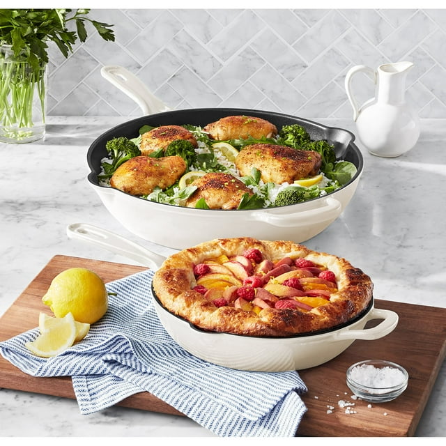Member's Mark 2-Piece Enamel Cast Iron Skillet Set