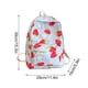 thumbnail image 4 of Lonchera, cajas Bento, mochila con estampado floral de fresas para niñas, mochila escolar de moda para el campus, adecuada para la escuela secundaria, mochilas, 4 of 4