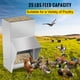 thumbnail image 1 of Comedero de aves de corral VEVOR Galvanizado Capacidad 25 libras 12.9x8.3x18.9in, 1 of 1