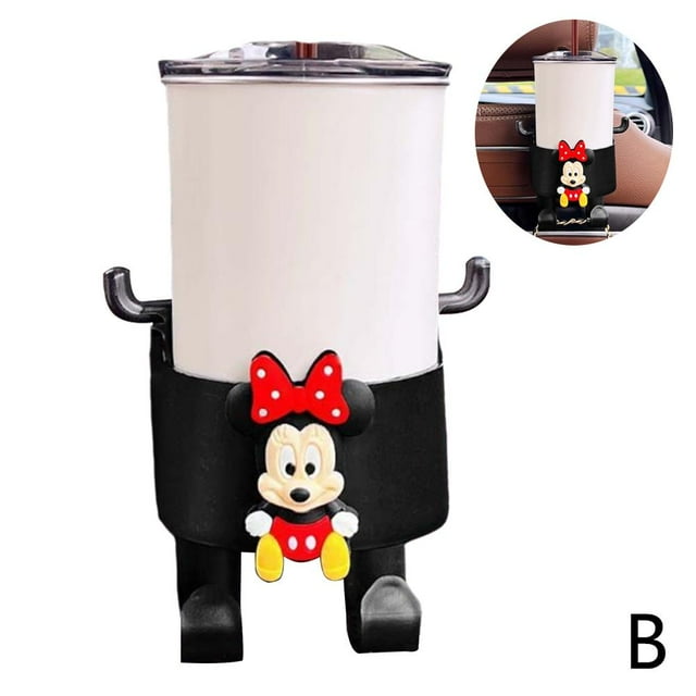 Car Seat Back Hook Cute Cartoon Beverage Cup Holder Car Rear Backrest Small Hook Seat Back Storage