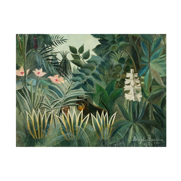 Trademark Fine Art Henri Rousseau Rousseau's Jungle III Canvas Wall Art