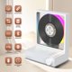 thumbnail image 2 of Reproductor De Cd De Escritorio Bluetooth Con Altavoces Y Luces De Colores Rgb Hott Home Reproductores De Cd Bluetooth Con Sonido Estéreo De Alta Fidelidad Control Remoto Admite Cd/Bluetooth/Tarjeta T, 2 of 9