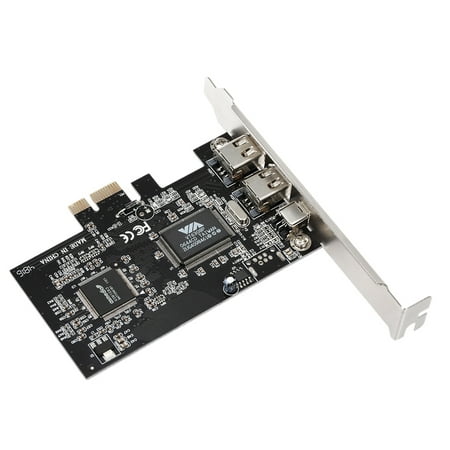 PCI-E 3 Ports 1394a 1394b Firewire Expansion Card PCI-Express Controller Card (2 * 6 Pin + 1 * 4 Pin) for Desktop