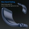 thumbnail image 4 of Rosebono Compatible With T-Mobile REVVL 8 / T Phone 3 Carbon Fiber Texture Pattern TPU Case (Navy), 4 of 6