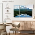 thumbnail image 5 of Elephant Stock Mount Hood Lake Reflection Wall Art - Horizontal Multi Panel Canvas - Living Room Wall Decor - Nature Multi Panel - Blue And Green Decor - 57" x 36", 5 of 8