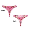 thumbnail image 3 of Fotbe Strawberry Cake Tanga Sin Costuras para Mujer con Estampado – Panties Invisibles, Transpirables y Cómodos para Uso Diario-X-Large, 3 of 6