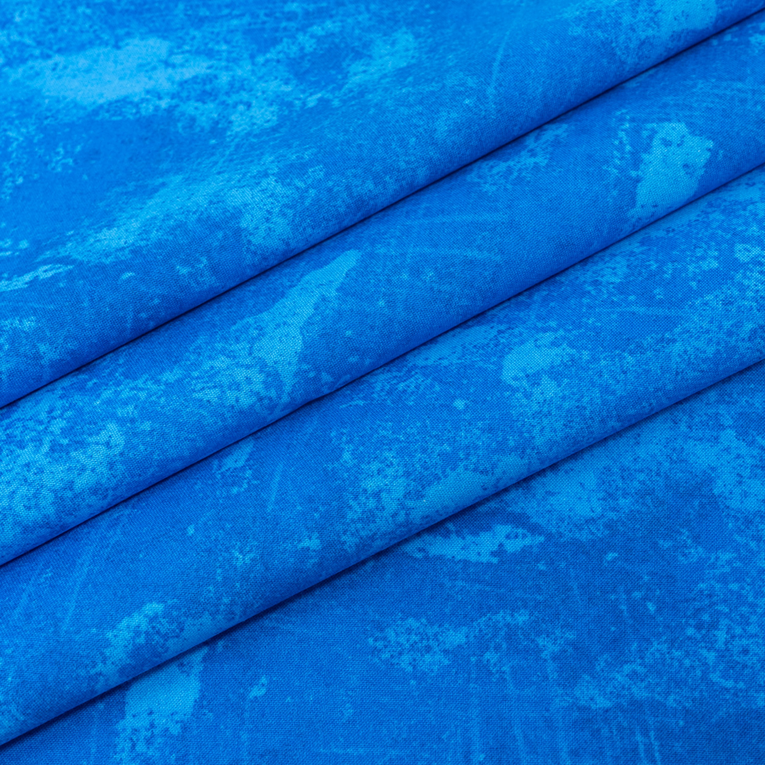 Singer Fabric, 100% Cotton, Sewing & Crafting, 44" Wide, Medium Blue Tonal Blender, Cut by Yard