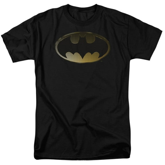 Batman Halftone Bat S/S Adult 18/1 T-Shirt Black