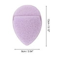 thumbnail image 3 of Unique Bargains 1 Pc Reusable Sponge Face Scrubber for Removing Makeup 5.12"x3.54"x0.71" Purple, 3 of 5