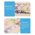 thumbnail image 4 of Granos magnéticos de la succión juegan el tablero de bolas de acero de madera del diseño de la historieta para los juguetes de los niños, 4 of 9