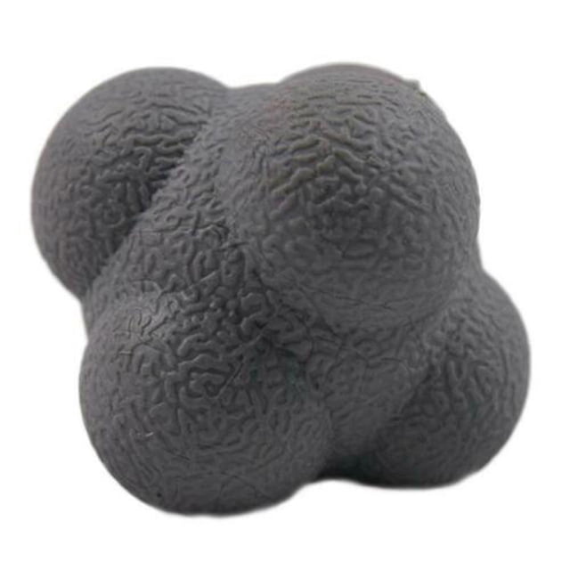 Balle de Réaction Hexagonale Vitesse Agilité Entraînement Balle en Silicone Réflexe de Coordination Sport Entraînement Physique pour Enfant Adulte Rouge