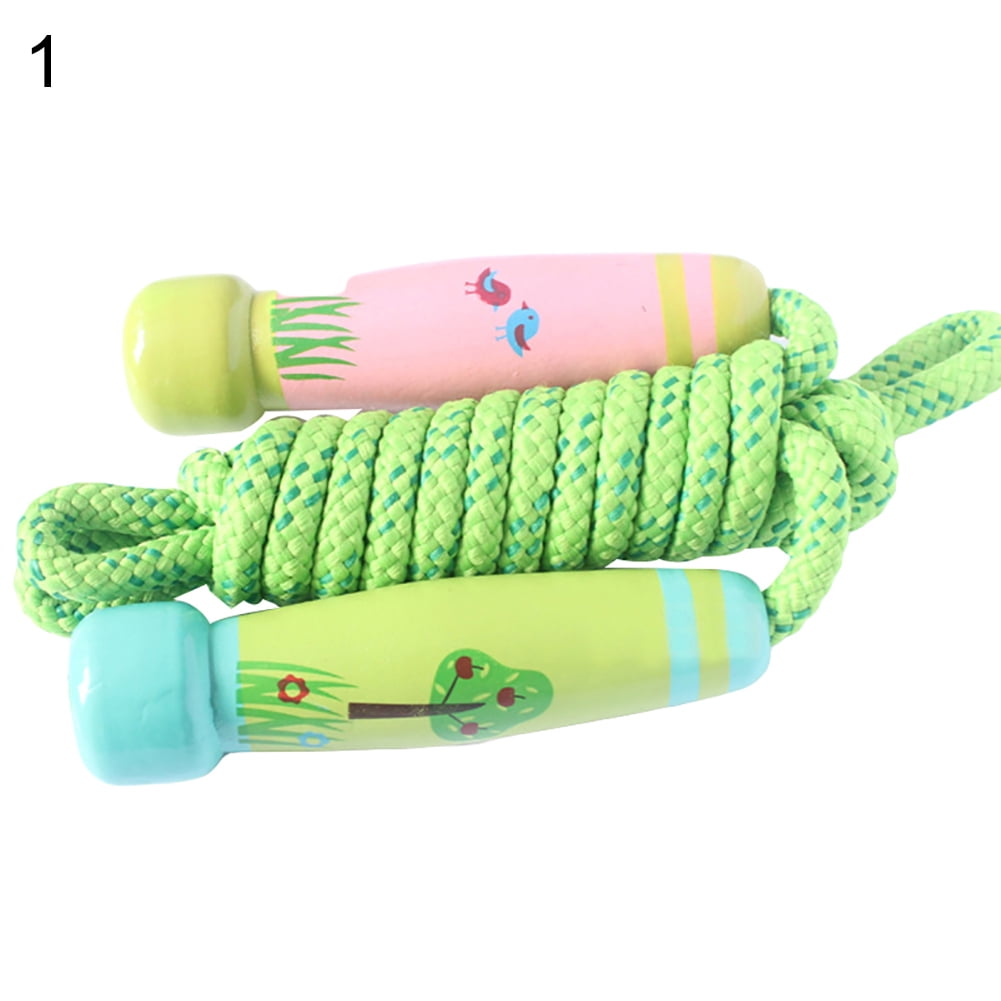 Details about   Kids Wooden Skipping Rope Children Exercise Jumping Game Fitness Boxing Gym Game 