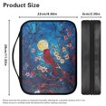 thumbnail image 5 of FKELYI Cardinal Bird Glassed Flower Print PU Leather Bible Cover for Prayer Zippered Bible Bags with Handle Large Capacity Bible Carrier Book Organzier Holder for Christian, 5 of 6
