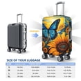 thumbnail image 5 of Goofa Colorful Cloud Butterfly Sunflower Pattern Luggage Covers For Suitcase,Suitcase Cover Protector Fit 18-32 Inch Luggage-Medium, 5 of 9
