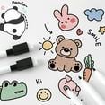 thumbnail image 5 of WIFKLSIIPG 8PCS 24 PCS Colored Suit Black Suit Fine Headed Black Marker Pen with Cap and Eraser for Boards Whiteboards Back to School Season Stationery for The New Term Drawing 3ml, 5 of 5