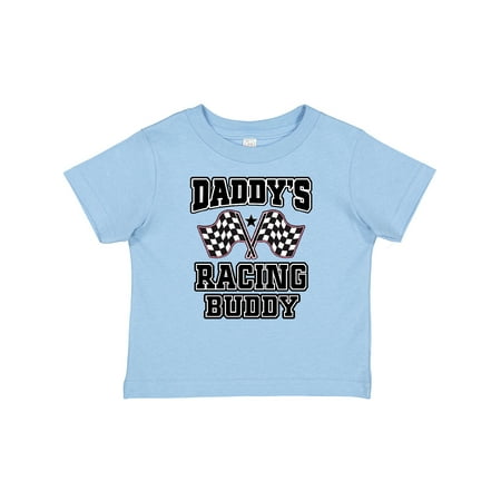 

Inktastic Racing Buddy Girls Car Flags Gift Baby Girl T-Shirt