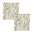 thumbnail image 2 of Retro Wildflower -Floral Nature Animal Blackout Curtains for Living Room Bedroom, Window Curtains Rod Pocket Thermal Insulated Window Drapes, 2 of 5